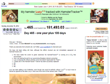 Tablet Screenshot of hamstertracker.com